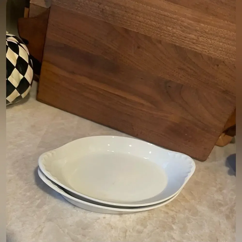 Hoan French Porcelain eared gratin dishes -2